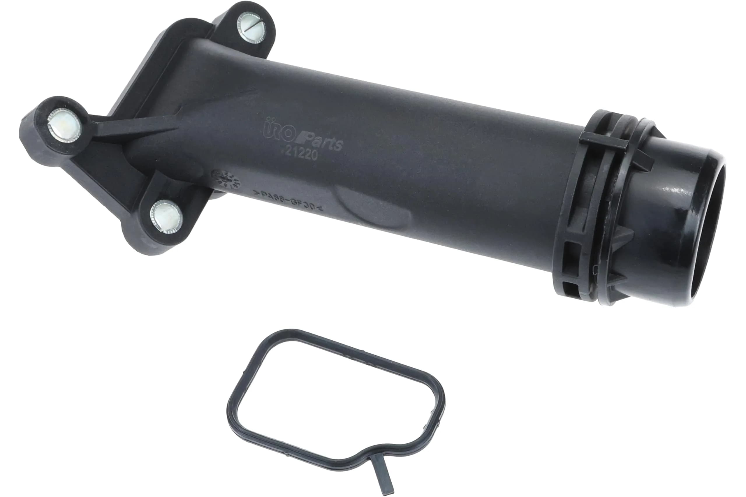 URO Parts 11127810707 Coolant Flange | OE Dimensions, Stainless Steel, Black - main product image