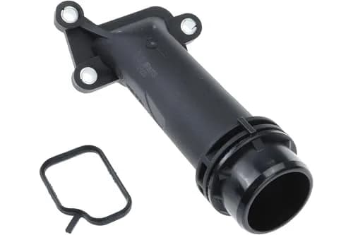 URO Parts 11127810707 Coolant Flange | OE Dimensions, Stainless Steel, Black thumbnail 2