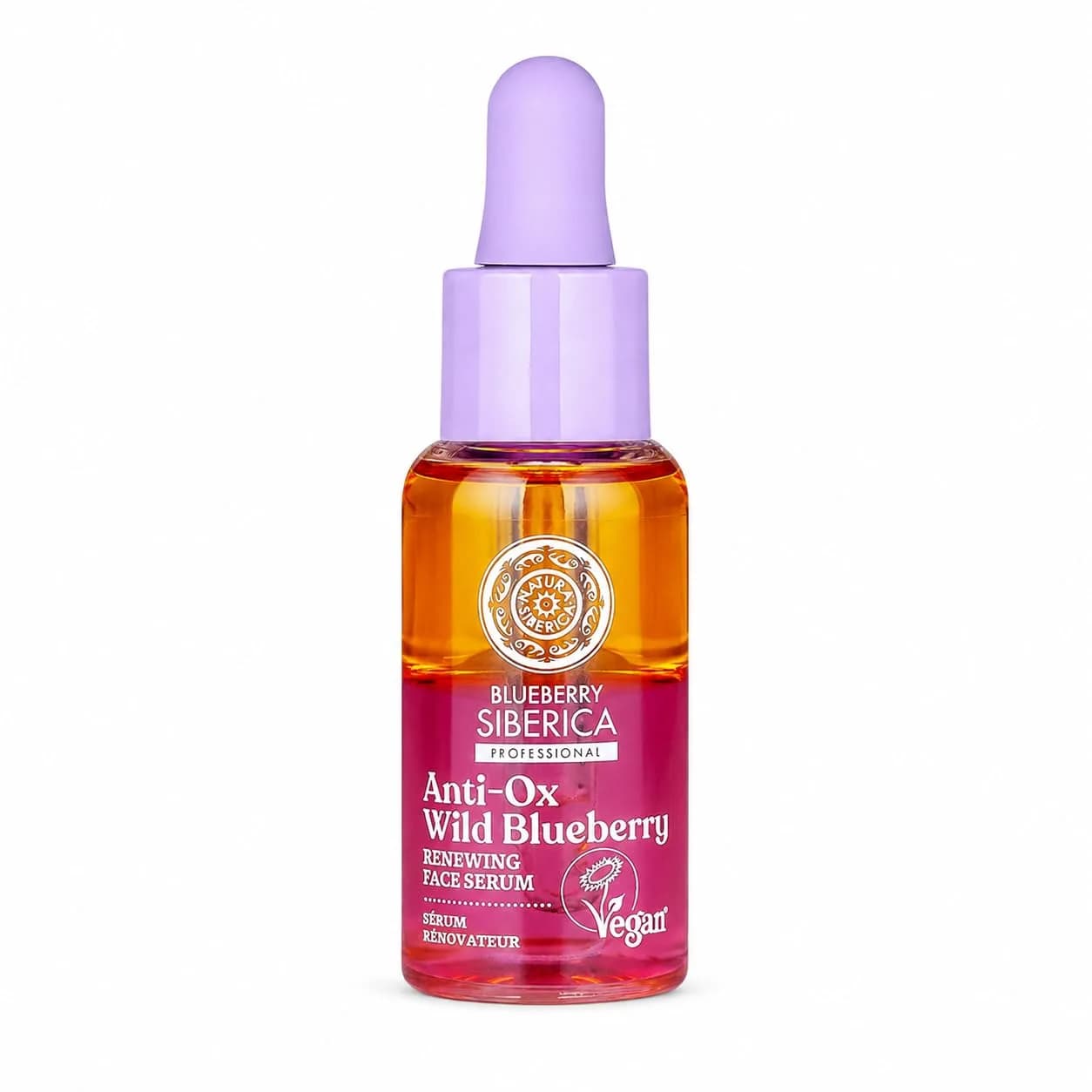 Natura Siberica Natural Anti-OX Wild Blueberry Renewing Face Serum 30ml (1 fl oz) | Antioxidant Power for Radiant Skin - main product image
