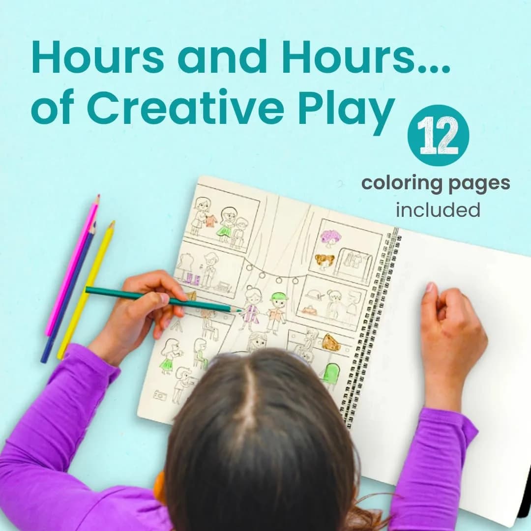 CUPKIN When I Grow Up Sticker Book & Coloring Pages, Occupations & Jobs, 12 Scenes & 12 Coloring Pages | Social Studies Kindergarten Activity Book thumbnail 4