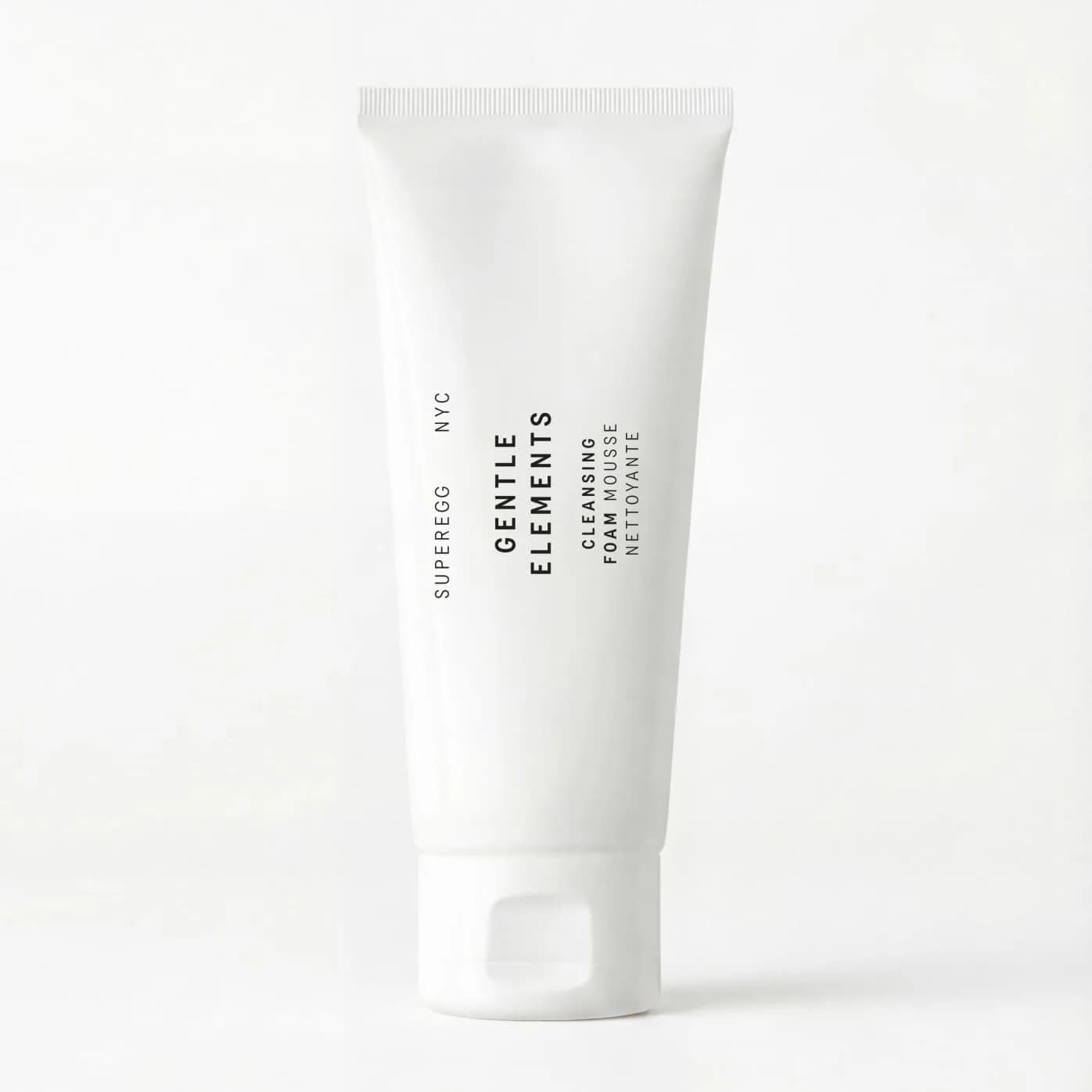 SUPEREGG Gentle Elements Cleansing Foam 100ml (3.4 Fl Oz) | Foaming Cream Cleanser with Vitamin C & AHA — 3.4 Fl Oz