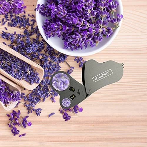 AC Infinity Illuminated Jewelers Loupe, Pocket Magnifying Glass 30x 60x | Dual Lens with LED Light thumbnail 6