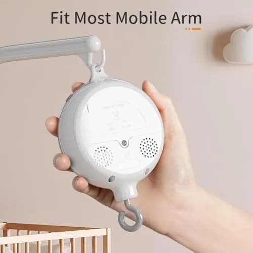 FEISIKE Crib Mobile Motor with 3 Modes & 35 Lullabies | Battery Operated, Auto-Off Timer thumbnail 3