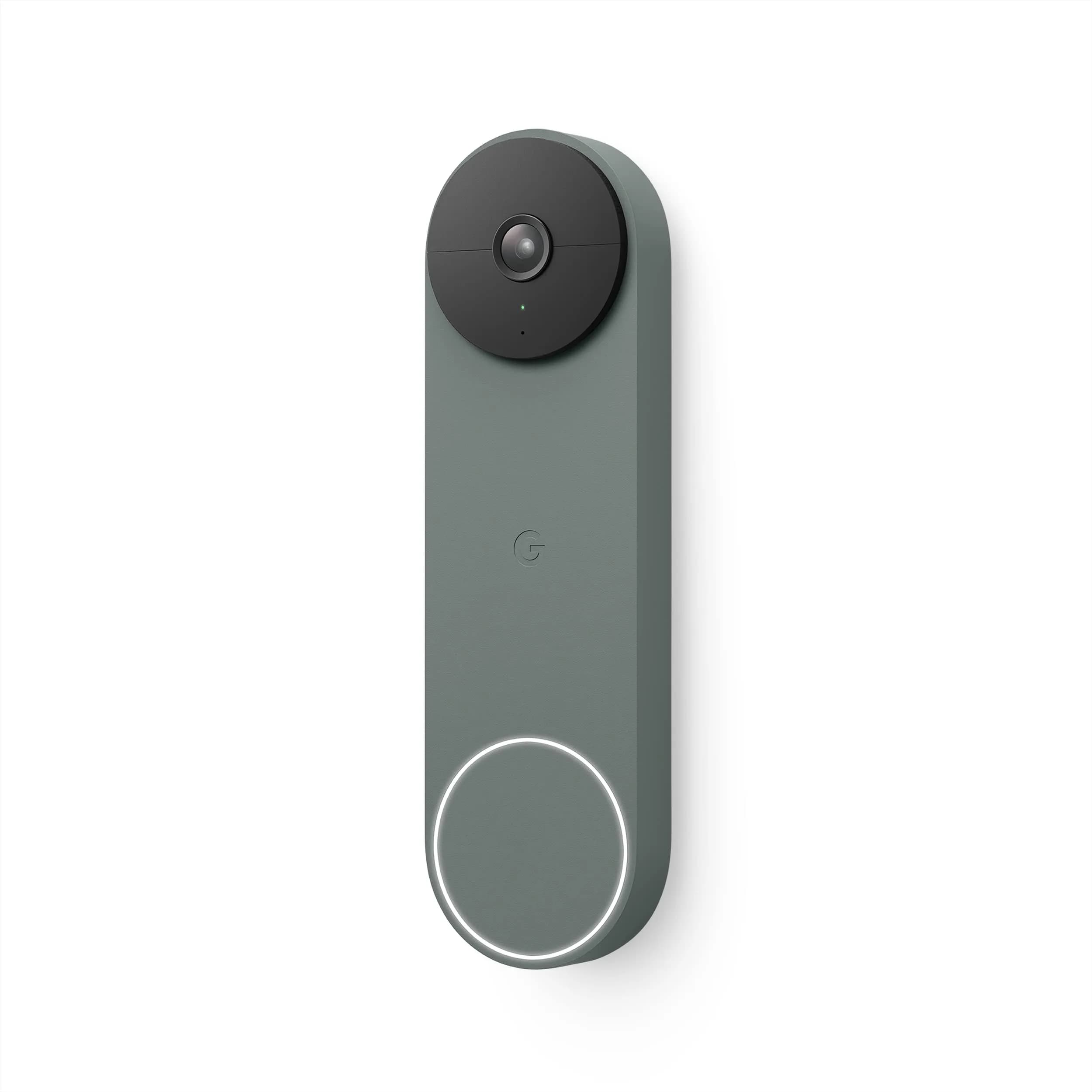 Google Nest Doorbell (Battery) - Snow | Wireless Video Doorbell with Night Vision — Ivy / Battery