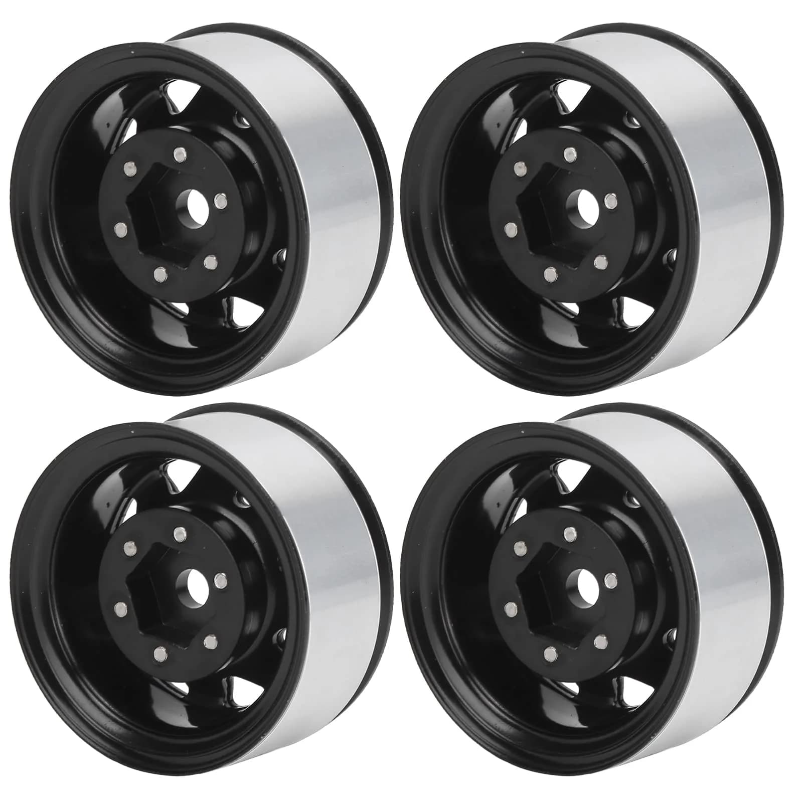 VGEBY Beadlock RC Crawler Rims 1.55 Inch Black | High Performance & Durable - main product image
