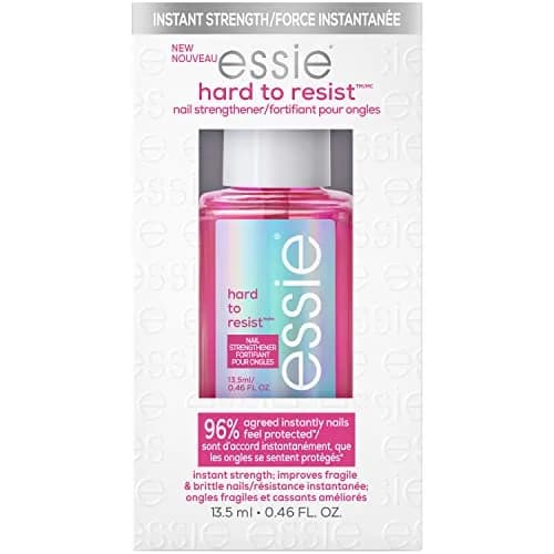 essie Hard To Resist Nail Strengthener Glow & Shine Pink Tint 13.5ml (0.46 fl oz) | Vegan Formula for Stronger, Less Brittle Nails thumbnail 1