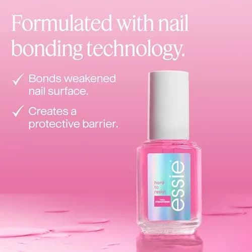 essie Hard To Resist Nail Strengthener Glow & Shine Pink Tint 13.5ml (0.46 fl oz) | Vegan Formula for Stronger, Less Brittle Nails thumbnail 6
