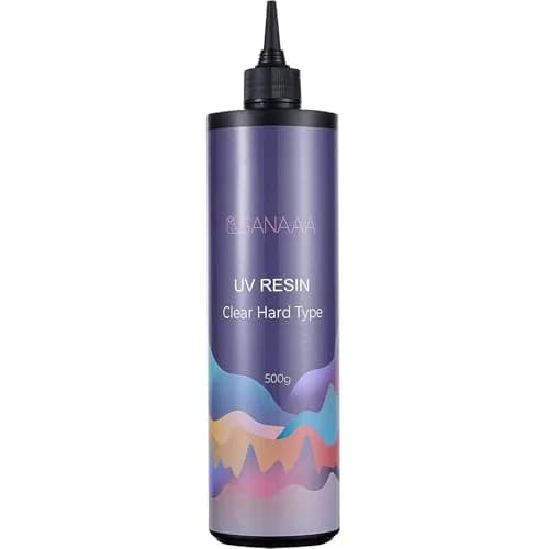 SANAAA Clear Hard Type UV Resin 500g (17.6 oz) | Non-Toxic, Fast-Curing for DIY Jewelry & Crafts thumbnail 1