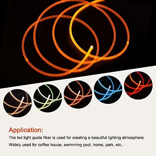 MECCANIXITY PMMA Side Glow Fiber Optic Cable 2mm x 1m | Creates Beautiful Lighting Atmosphere thumbnail 5