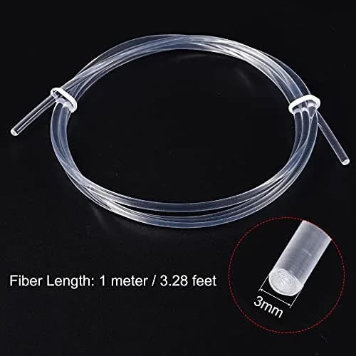 MECCANIXITY PMMA Side Glow Fiber Optic Cable 3mm 1M | Bright, Flexible Light Guide in Home & Hotel thumbnail 2