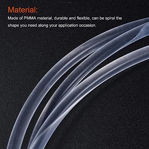 MECCANIXITY PMMA Side Glow Fiber Optic Cable 3mm 1M | Bright, Flexible Light Guide in Home & Hotel thumbnail 3
