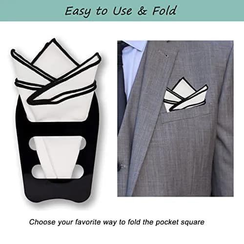 Luckyvestir Pocket Square Holder 12-Pack | Keeps Pocket Squares in Place All Day thumbnail 4