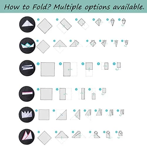 Luckyvestir Pocket Square Holder 12-Pack | Keeps Pocket Squares in Place All Day thumbnail 5