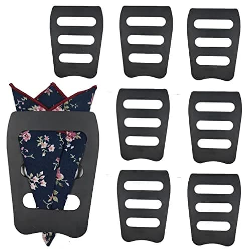 Luckyvestir Pocket Square Holder 8 Pack | Keeps Pocket Squares in Place All Day thumbnail 1
