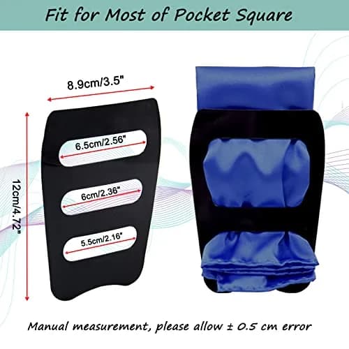 Luckyvestir Pocket Square Holder 8 Pack | Keeps Pocket Squares in Place All Day thumbnail 4