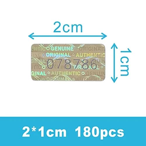 TLK&FBB Tamper Proof Stickers Hologram Labels 2cm x 1cm (0.8x0.4 inch) | Sequential Serial Numbering thumbnail 3