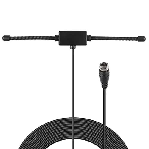 AEDIKO FM Radio Antenna Adhesive Mounting FM Dipole Antenna for Stereo Receiver Indoor Music System FM Radio Home Stereo Receiver AV Audio | 75 Ohm, 3M Cable thumbnail 2