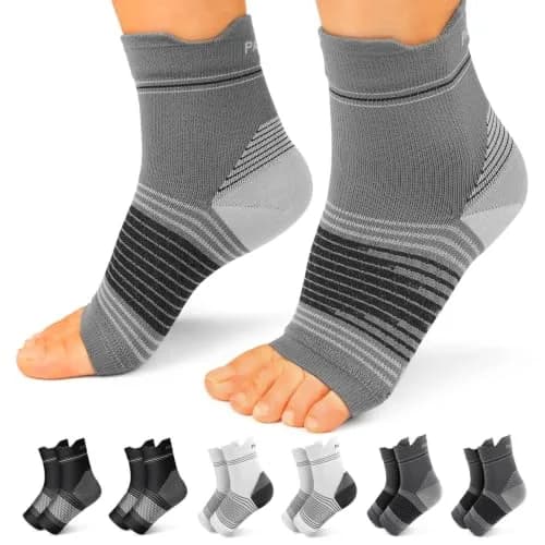 PAPLUS Compression Socks with Arch Support for Plantar Fasciitis, 6 Pairs (Large) thumbnail 1