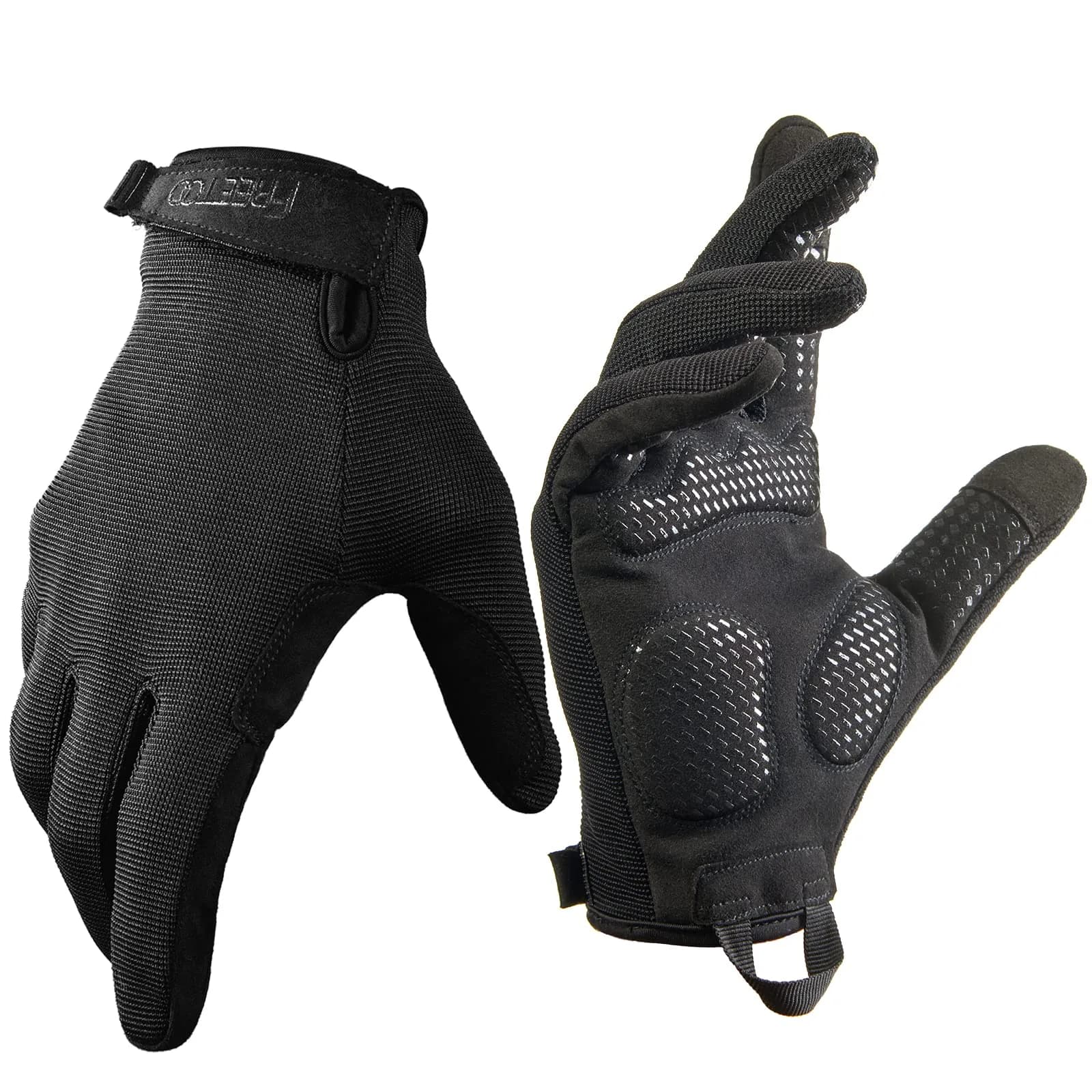 FREETOO Full-Finger Workout Gloves for Men, Padded Gym Gloves with Grip, Size Large | Breathable & Stretchable - main product image