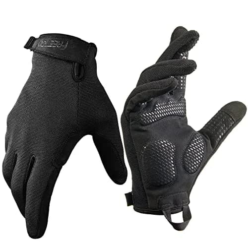 FREETOO Full-Finger Workout Gloves for Men, Padded Gym Gloves with Grip, Black, X-Large | Breathable & Stretchable thumbnail 1