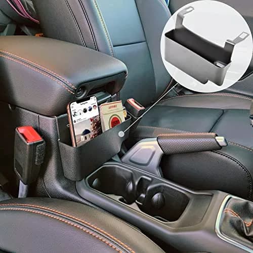 EDBETOS Center Console Hanging Box for Jeep Wrangler JL/JLU 2018-2026 Armrest Tray | Additional Storage for Phones, Cards, Keys thumbnail 2