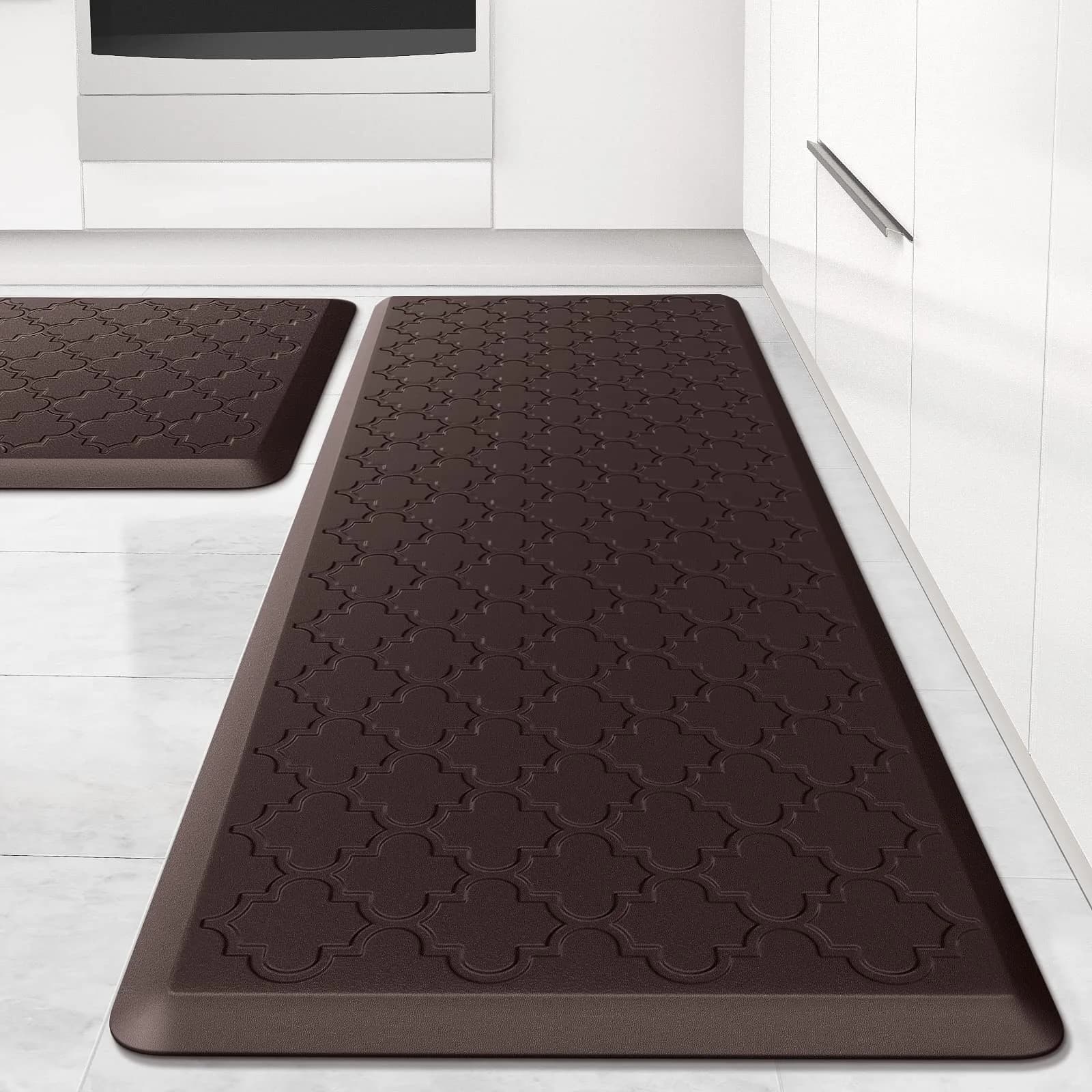 SoftDuo Anti-Fatigue Floor Mat Set 45.7cm x 120cm (18"x47") | Cushioned Comfort for Kitchen & Standing Desks