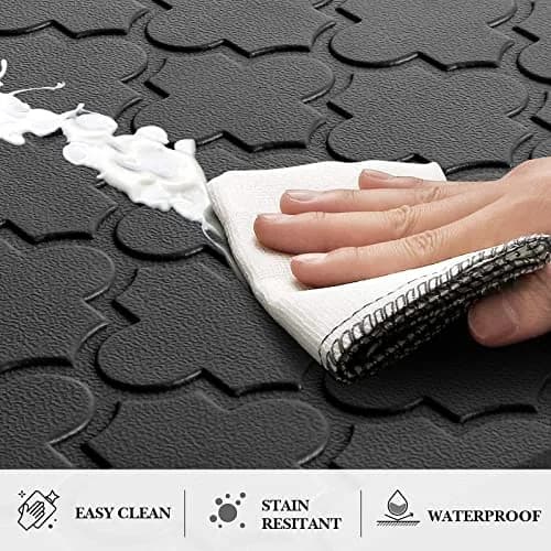 SoftDuo Anti-Fatigue Kitchen Mat Set 44"x17.3" (112cm x 44cm) | 2 PCS Cushioned Comfort for Standing thumbnail 4