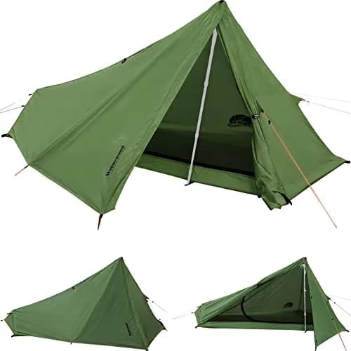 Underwood Aggregator 1 Person Trekking Pole Tent, Ultralight Backpacking Hiking Tent 2.27 kg (5 lb) | 3-Season Waterproof thumbnail 1