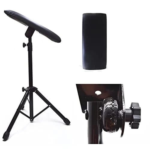 Tatmax International Tattoo Armrest 71cm x 43cm (16" x 7") | Fully Adjustable 180° Tilt Tripod Stand thumbnail 1