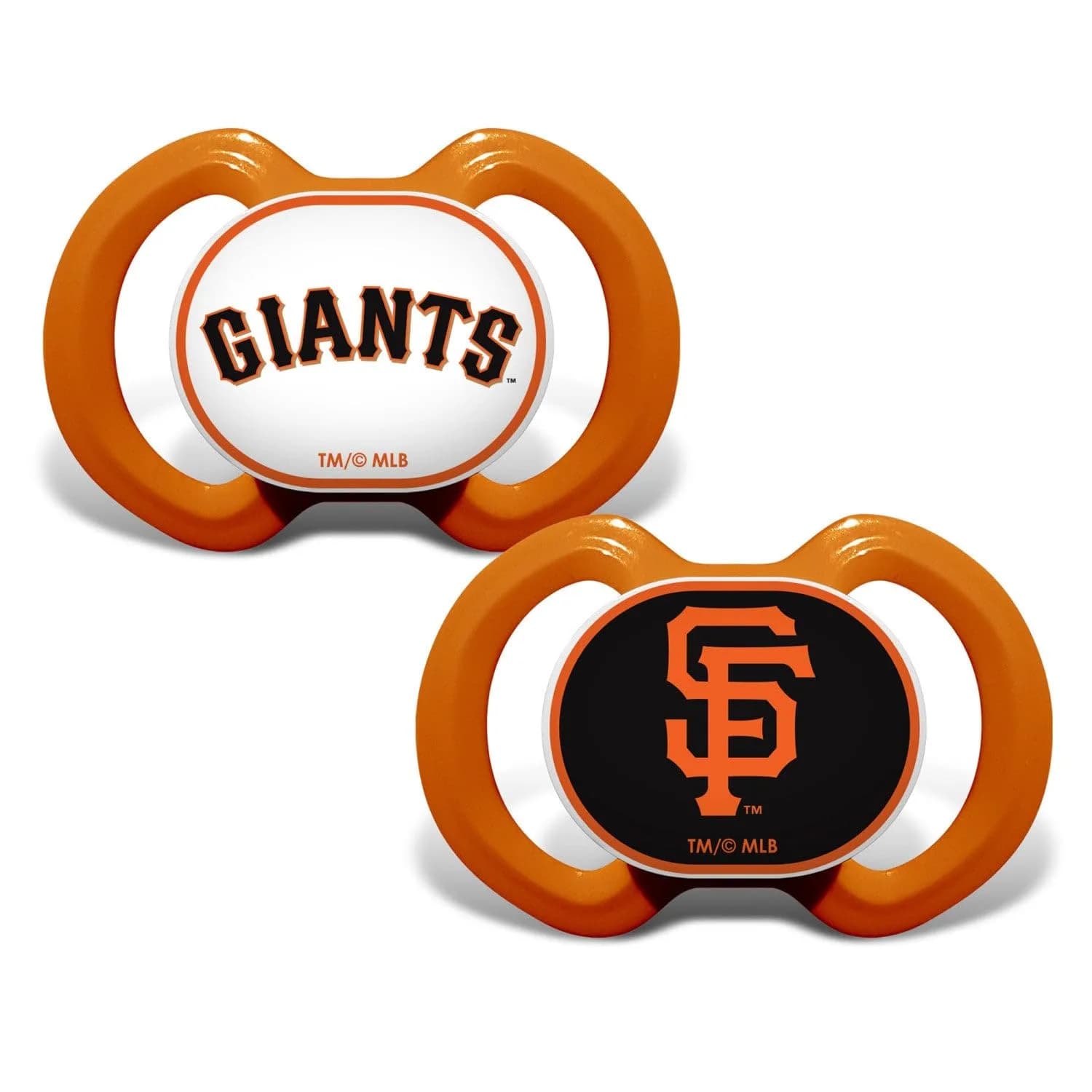Masterpieces BabyFanatic Pacifier 2-Pack | MLB San Francisco Giants Official League Gear for 3+ Months - main product image