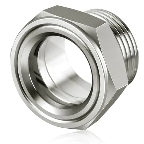 Boltigen 2 inch NPT Stainless Steel Oil Sight Glass Level Indicator | Max 1300 PSI, -30-220°C thumbnail 1