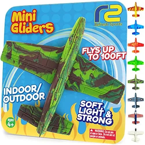 Refresh Sports Foam Airplane Toy Glider Plane Camo | EVA Foam, Flies Up to 100 FT, Safe for Indoor/Outdoor Play thumbnail 1
