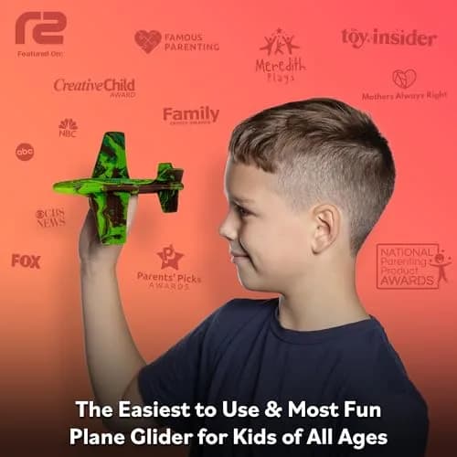 Refresh Sports Foam Airplane Toy Glider Plane Camo | EVA Foam, Flies Up to 100 FT, Safe for Indoor/Outdoor Play thumbnail 2