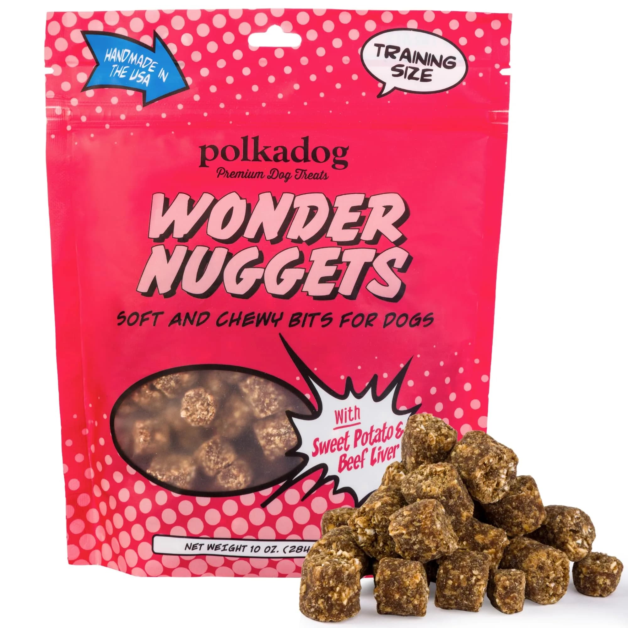 Polkadog Sweet Potato & Beef Wonder Nuggets | Soft & Chewy Dog Treats for All Breeds — Sweet Potato & Beef