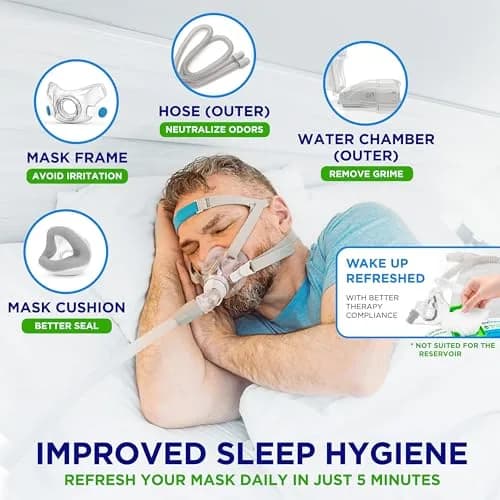 Dura Cleanse XL CPAP Mask Wipes - 156 Count (150 + 6 Travel) | Unscented, Alcohol-Free, Aloe Vera Infused thumbnail 3