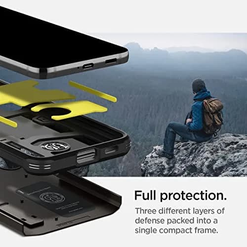 Spigen Tough Armor Galaxy S22 Case (2022) Gunmetal | Dual Protection & Shock Resistance thumbnail 4
