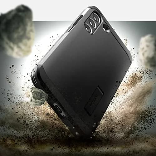 Spigen Tough Armor Designed for Galaxy S22 Case (2022) - Black | Dual Protection & MIL-STD 810G thumbnail 3