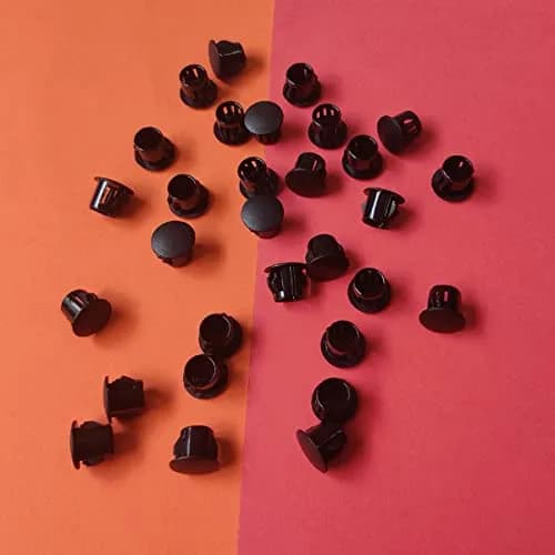 ZYYC Black Plastic Hole Plugs 10mm (3/8") | 30 Pcs Value Pack for Furniture & Cabinets thumbnail 5