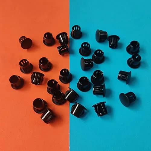 ZYYC Black Plastic Hole Plugs 10mm (3/8") | 30 Pcs Value Pack for Furniture & Cabinets thumbnail 6