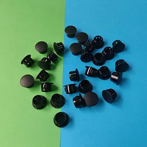 ZYYC Black Hole Plugs 13mm (1/2 Inch) Plastic Hole Plugs, 30 Pcs | For Furniture, Cabinets, Pipes thumbnail 5