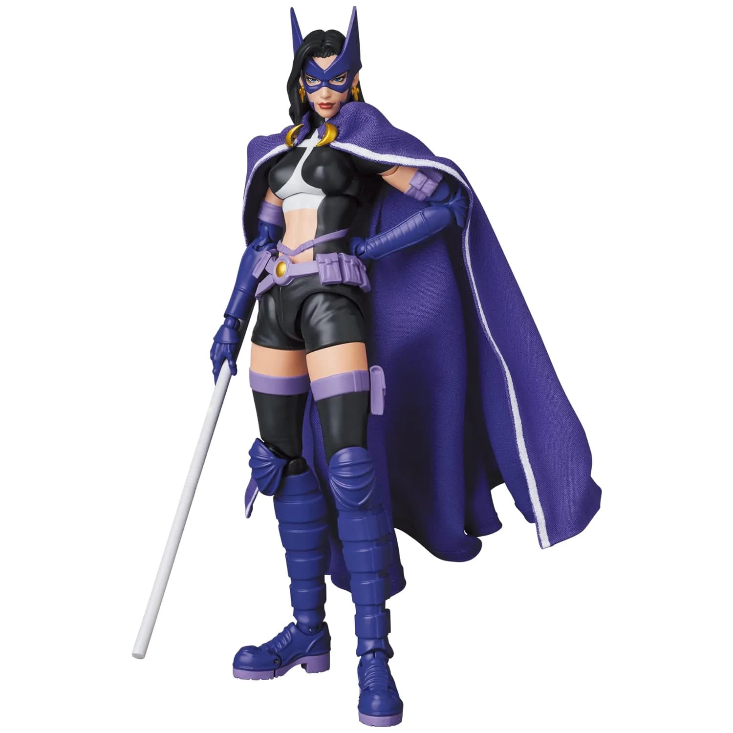Medicom Batman: Hush Huntress Action Figure 8" | Multicolor, Fabric Cape, 2 Facial Expressions