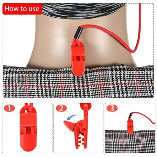 BBTO Hearing Aid Clips 4-Pack | 30.5cm (12 Inch) Adjustable Silicone Grip, Prevent Loss Secure Fit, Portable Protector Rope, Hearing Aid Accessories for Daily Work Exercise thumbnail 5