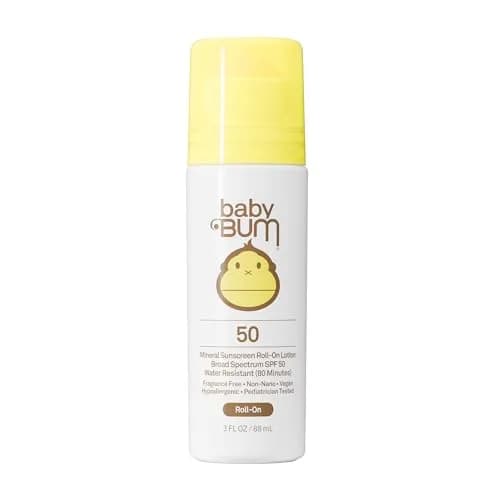Sun Bum Baby Bum Mineral SPF 50 Roll-On Sunscreen 88g (3 Fl Oz) | Reef-Safe, Vegan Formula for Sensitive Skin thumbnail 1