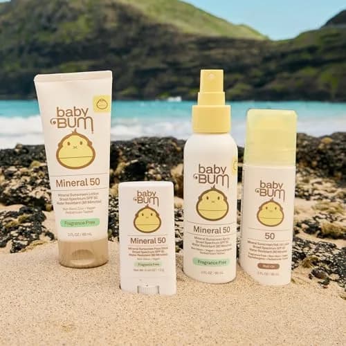 Sun Bum Baby Bum Mineral SPF 50 Roll-On Sunscreen 88g (3 Fl Oz) | Reef-Safe, Vegan Formula for Sensitive Skin thumbnail 3