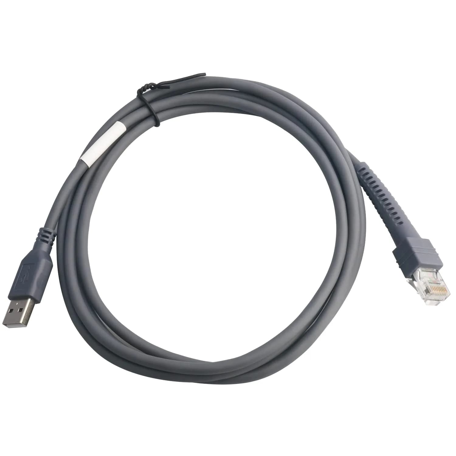 VOTTAN Barcode Scanner USB Cable LS2208/A LI2208 LS4278 STB4278 LI4278 USB to RJ45 2m (6.56ft) | Compatible with Symbol Zebra Scanners — 2M / 6FT Flatted USB Port