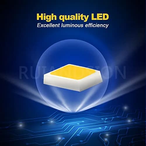 Ruiandsion H3 LED Fog Light Bulbs 6000K White | Super Bright 2835 10SMD Chips 9-30V thumbnail 3