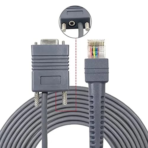 VOTTAN RS232 to RJ45 Serial Cable 3m (9.84ft) | Symbol Zebra Barcode Scanner Direct Connect thumbnail 2