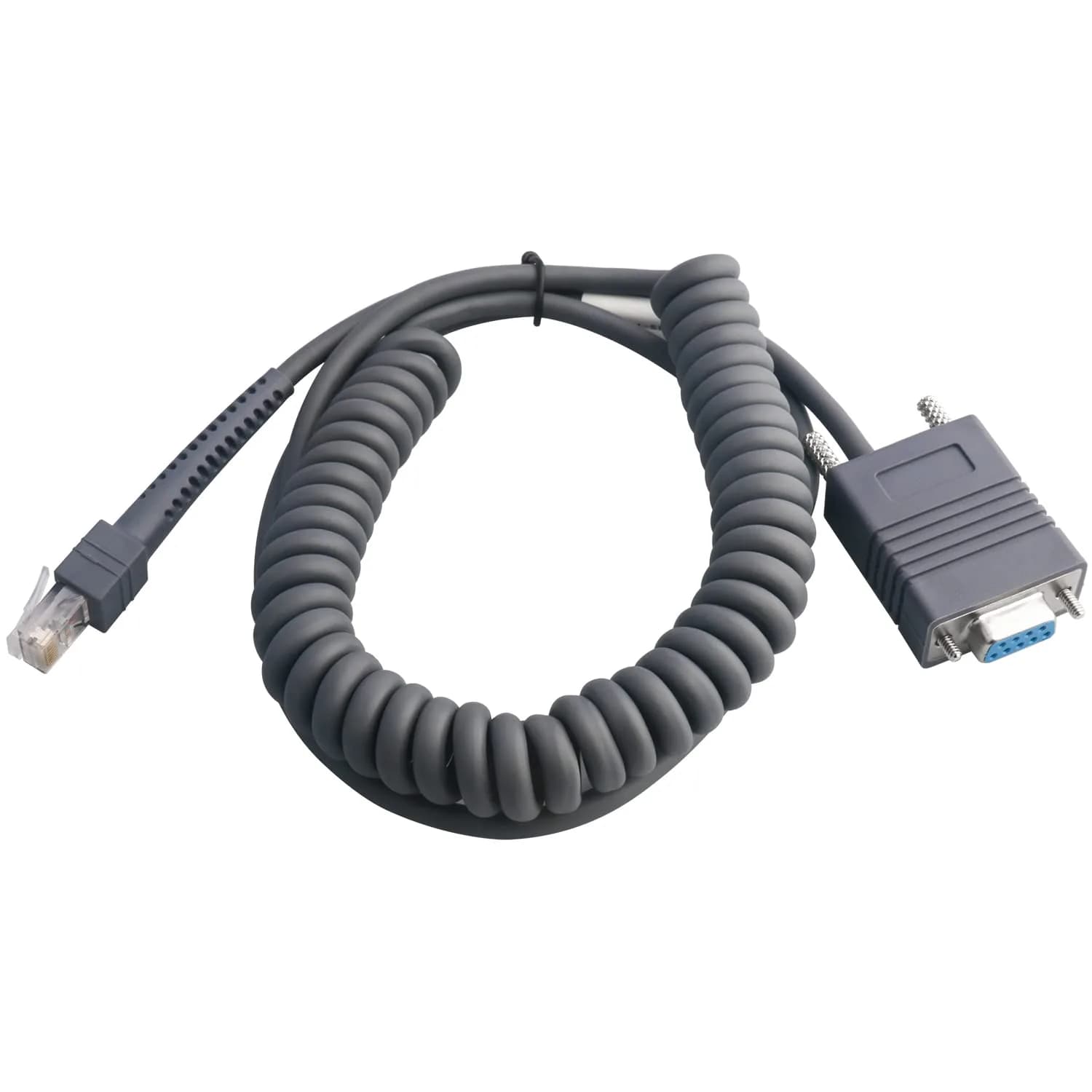 VOTTAN Barcode Scanner USB Cable LS2208/A LI2208 LS4278 STB4278 LI4278 USB to RJ45 2m (6.56ft) | Compatible with Symbol Zebra Scanners — 3M / 9FT Coiled RS232 Port
