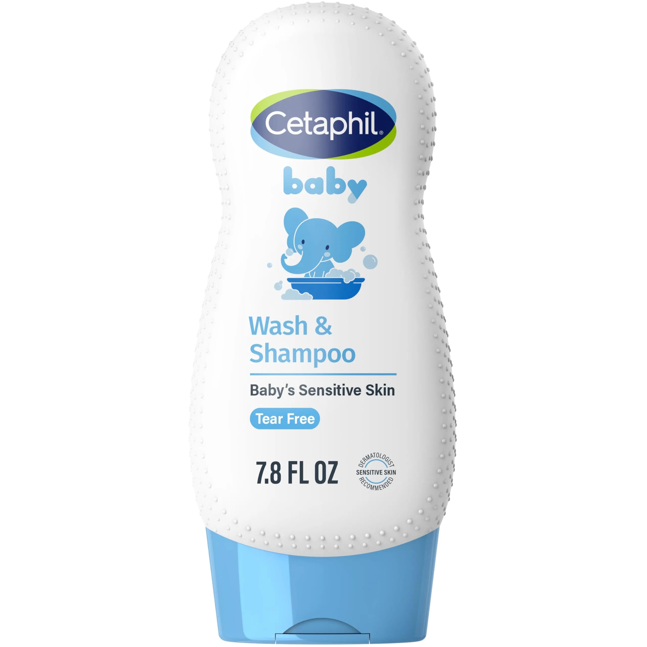 Cetaphil Baby Shampoo and Body Wash with Organic Calendula, 7.8oz | Hypoallergenic, Tear-Free, Dermatologist Tested