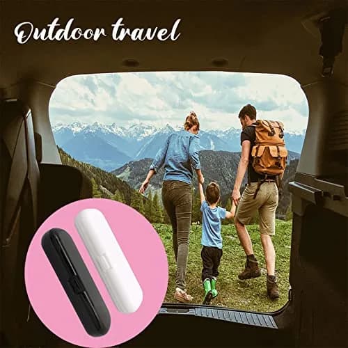 Hovesty 2 Pcs Electric Toothbrush Travel Case | Portable, Waterproof & Durable (8.3 in x 2.8 in) thumbnail 5